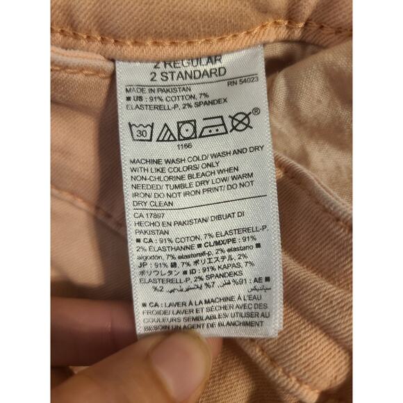 Old navy size 2 peach colored Rockstar skinny jeans - Picture 5 of 8